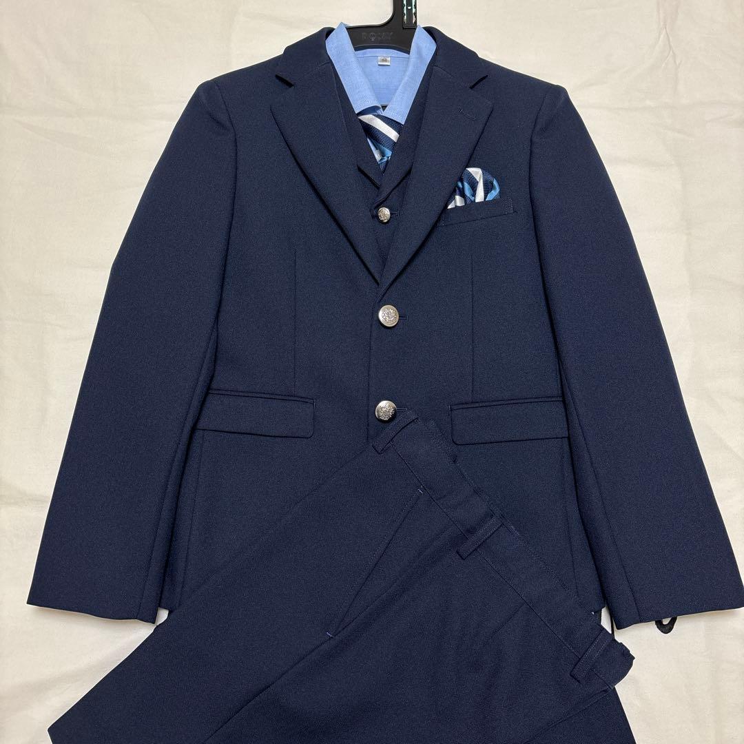 フォーマル 卒服 男の子 スーツ6点セット ネイビー ブレザー 150