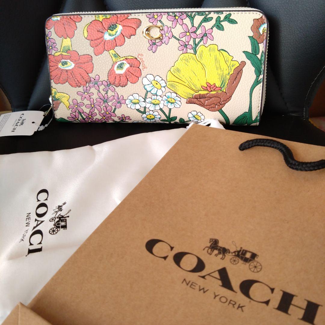 【新品・未使用】COACH フローラル 長財布 コーチ アウトレット