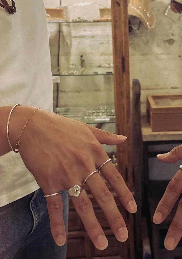 frank and easy ハート型シルバーリング