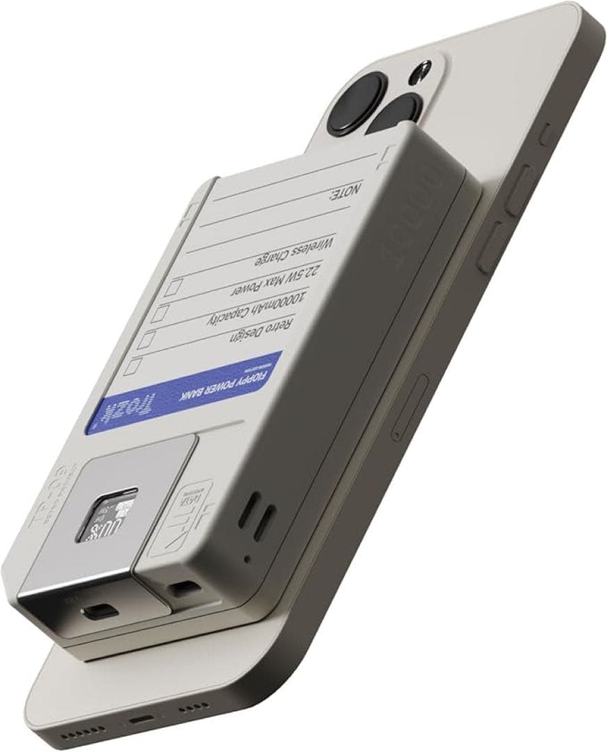 モバイルバッテリー TP09U レトロ フロッピー型 10000mAh 64GB