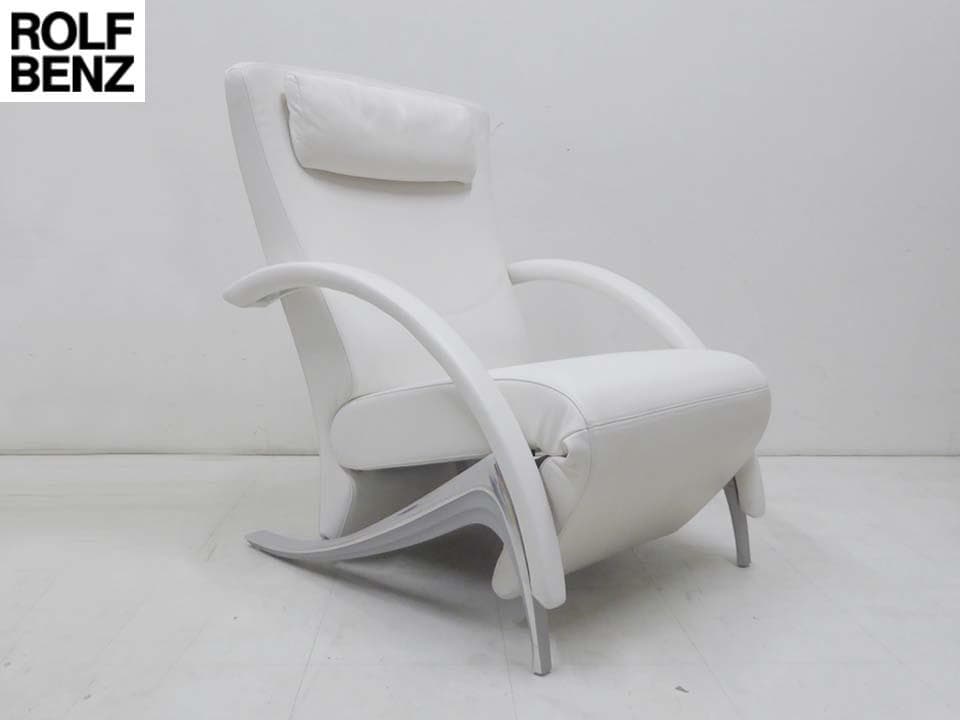 美品 ■ロルフベンツ■定価70万円 3100 本革 リクライニングソファ