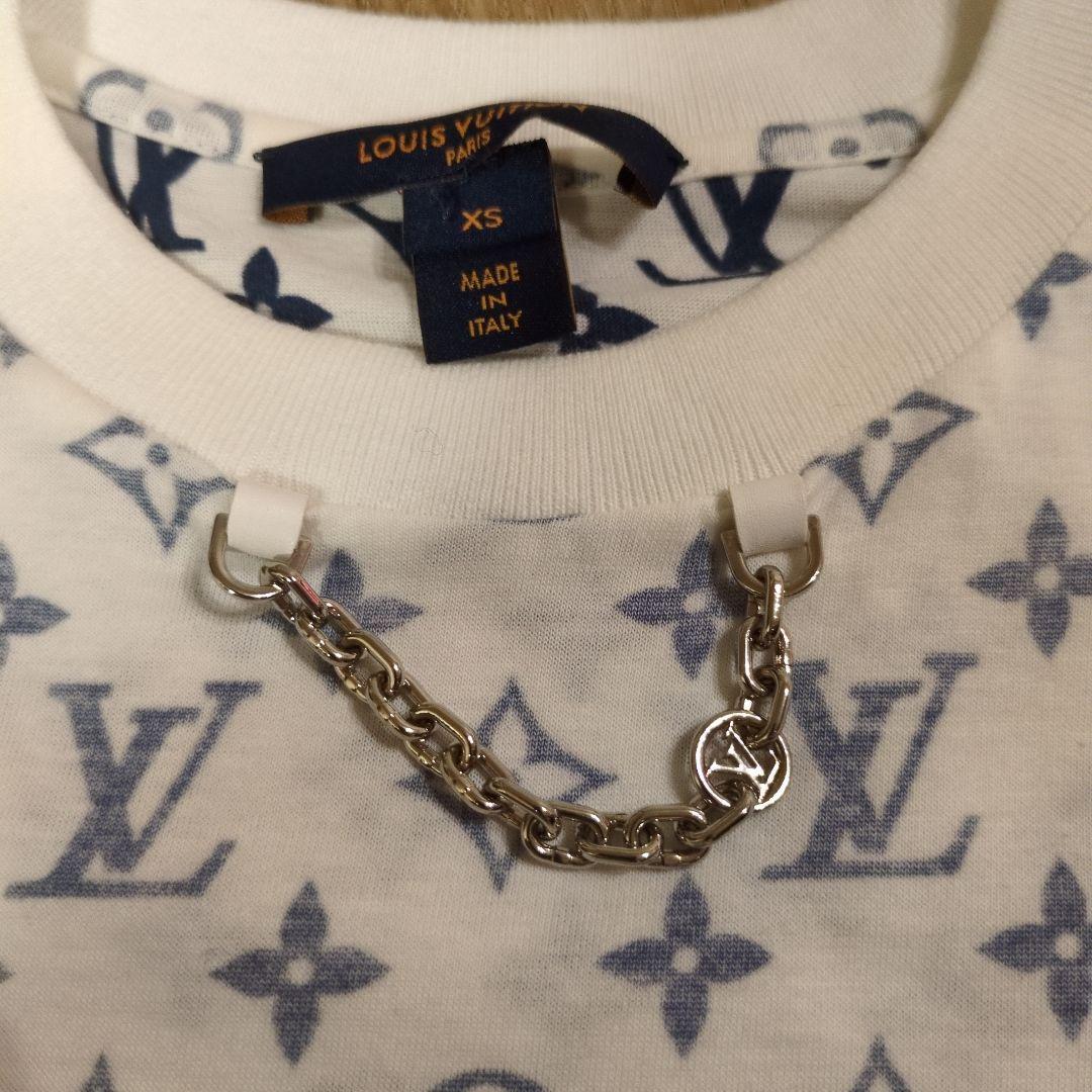 【新品】ルイヴィトン　エスカルプリンテッド　モノグラム　Tシャツ　チェーン