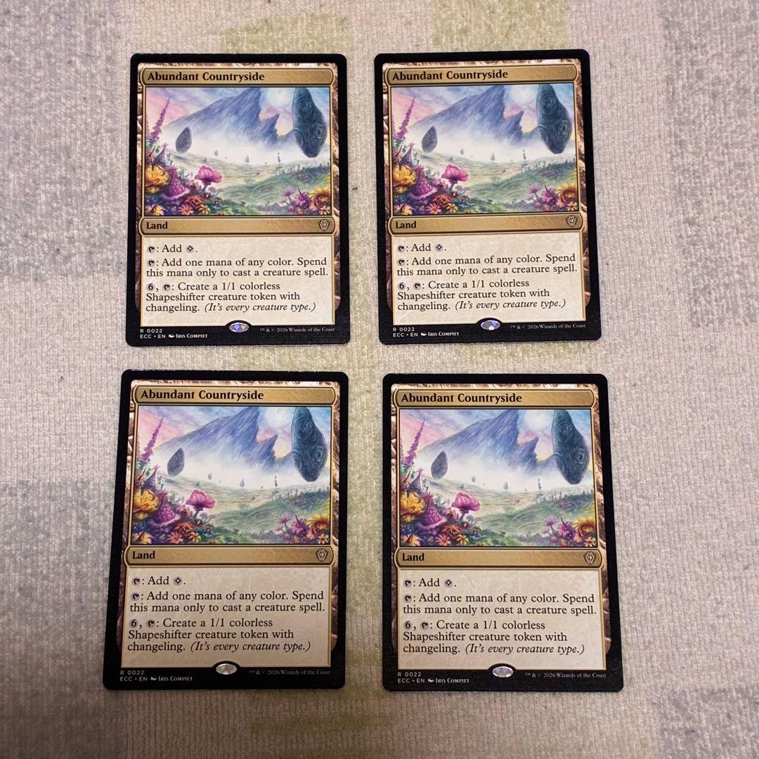 ECC ローウィンの昏明 統率者 豊かな在郷 英語 4枚 セット