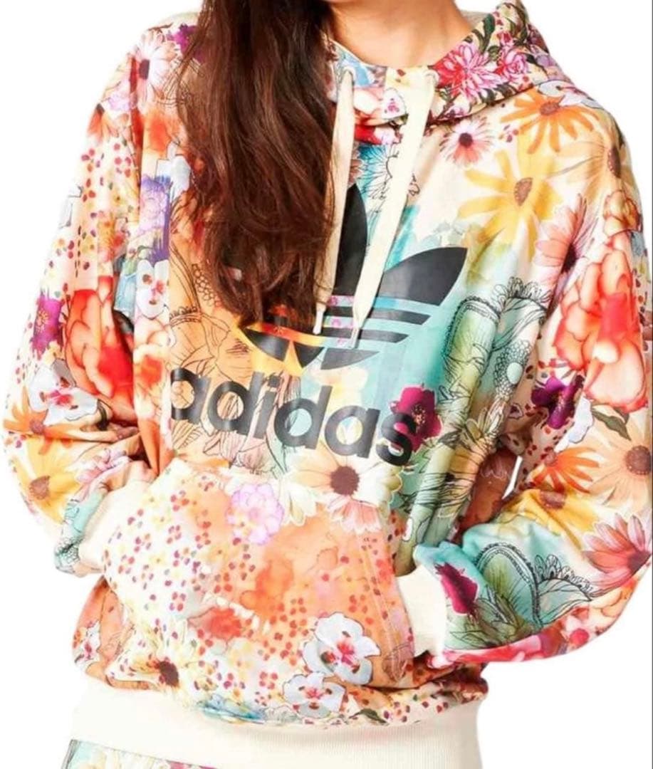 【希少】adidas originals × FARM 花柄 パーカー