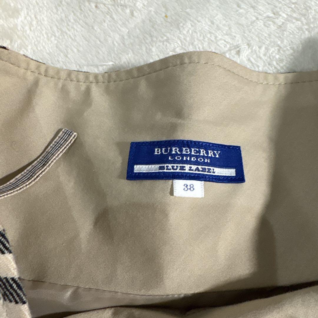 希少✨バーバリーブルーレーベル　ノバチェック　プリーツスカート　安室奈美恵　38