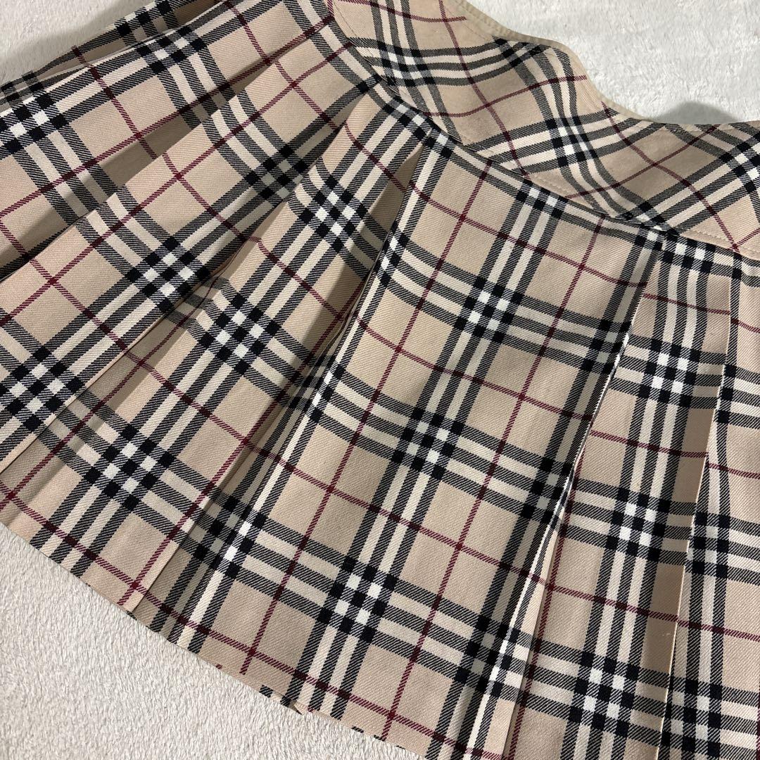 希少✨バーバリーブルーレーベル　ノバチェック　プリーツスカート　安室奈美恵　38