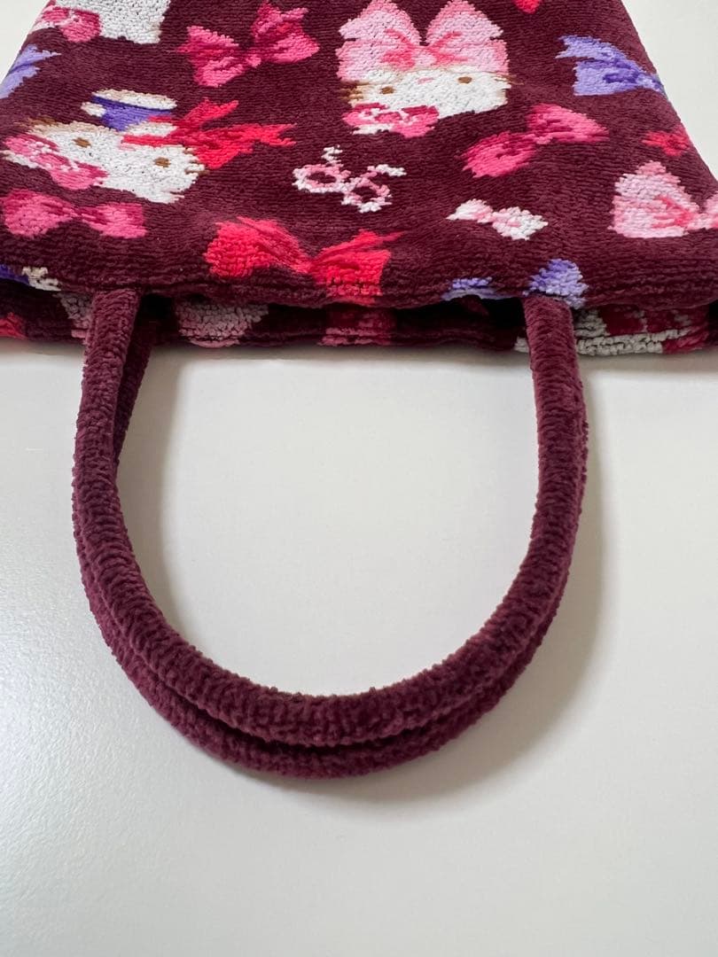 フェイラー　キティ　手付き巾着バッグ（リボン）