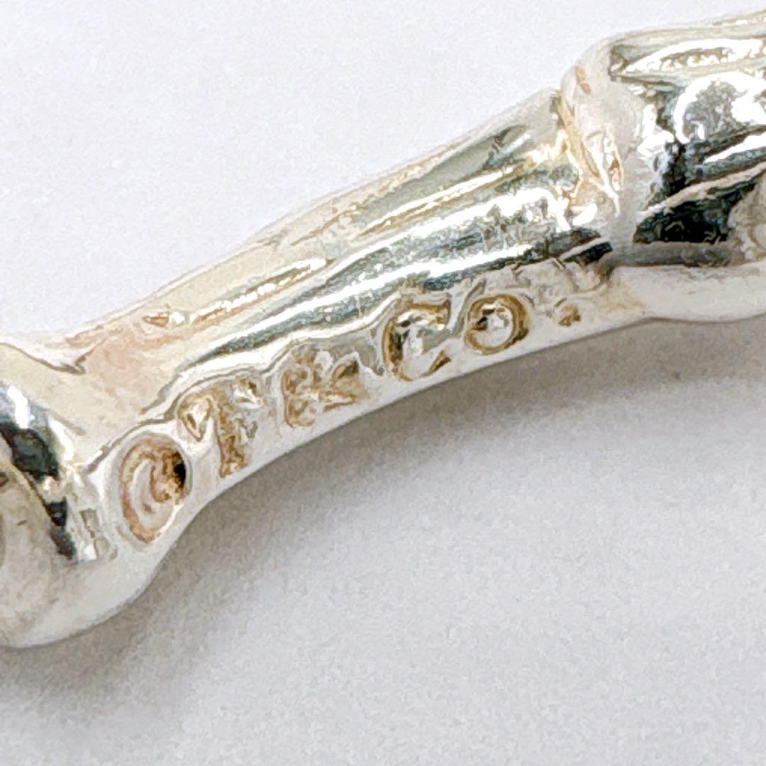 極美品 オールドティファニー バンブー ラージ 片耳 ピアス シルバー925