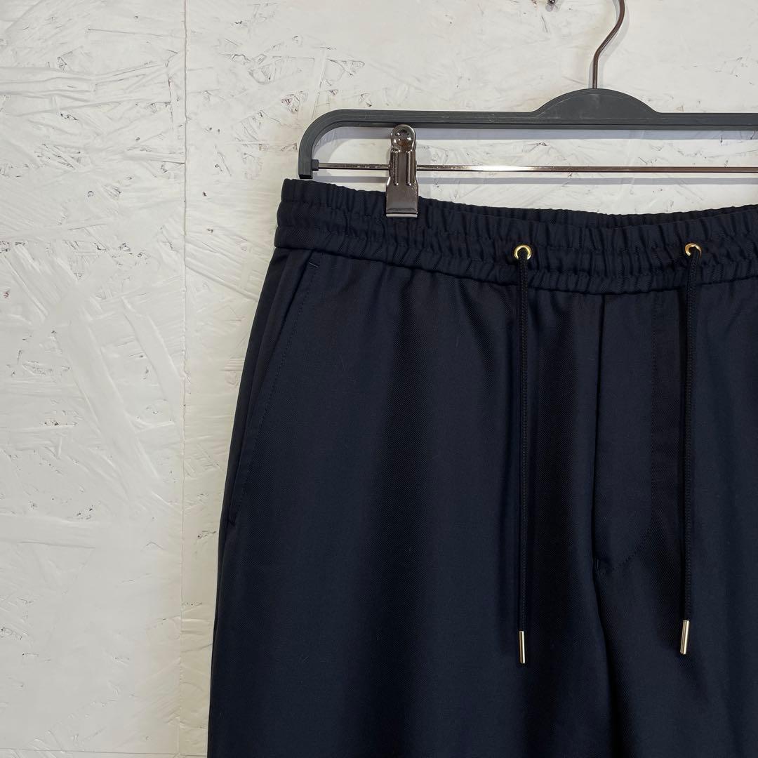 日本製【Paul Smith】ウールイージーパンツスラックス　ネイビー　M