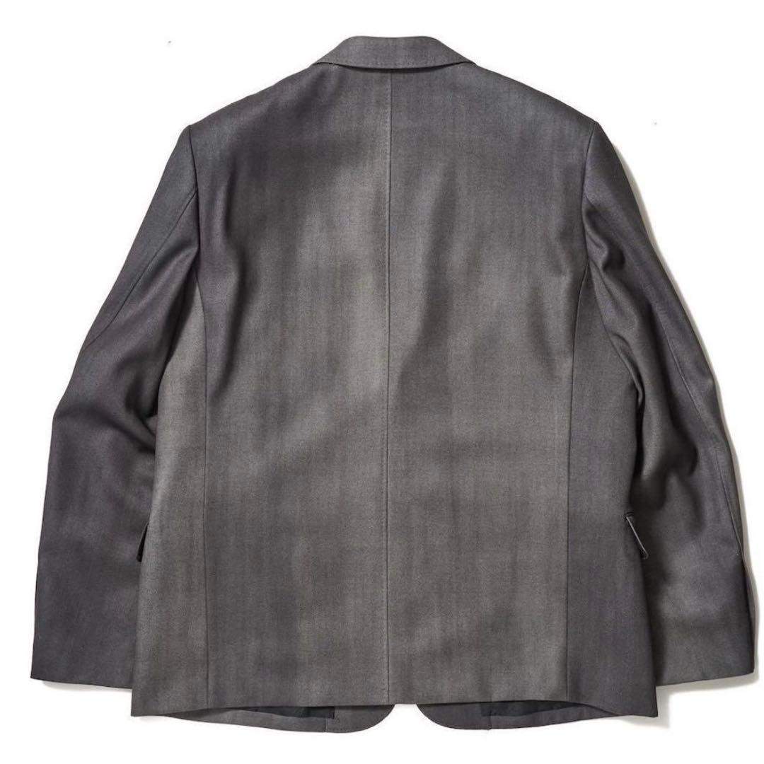 EMBROIDERED CHAIN TAILORED JACKET チャコールM