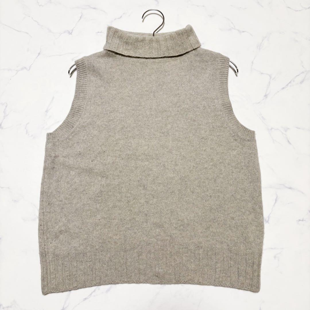 MARGARET HOWELL ニットベスト カシミヤ シルク ハイネック M