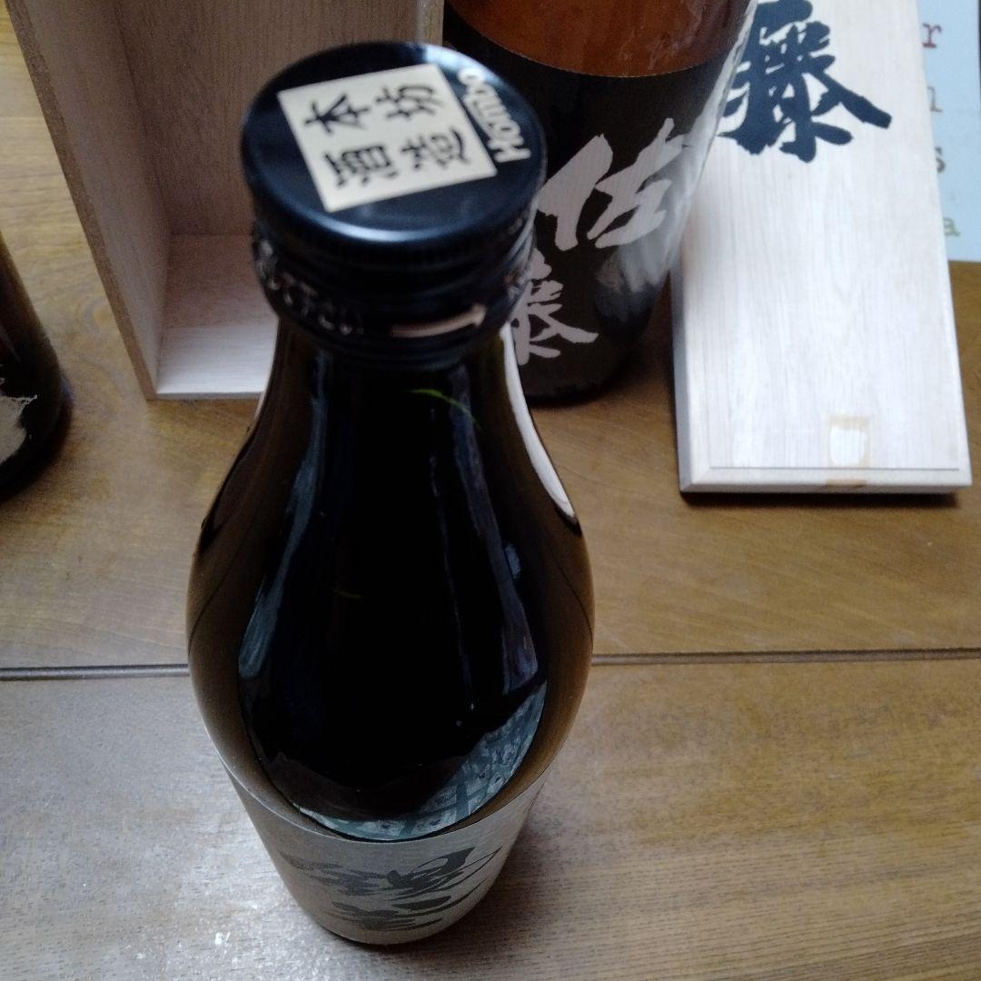 佐藤黒 木箱入り　なかむら　錫釜　の３本セット