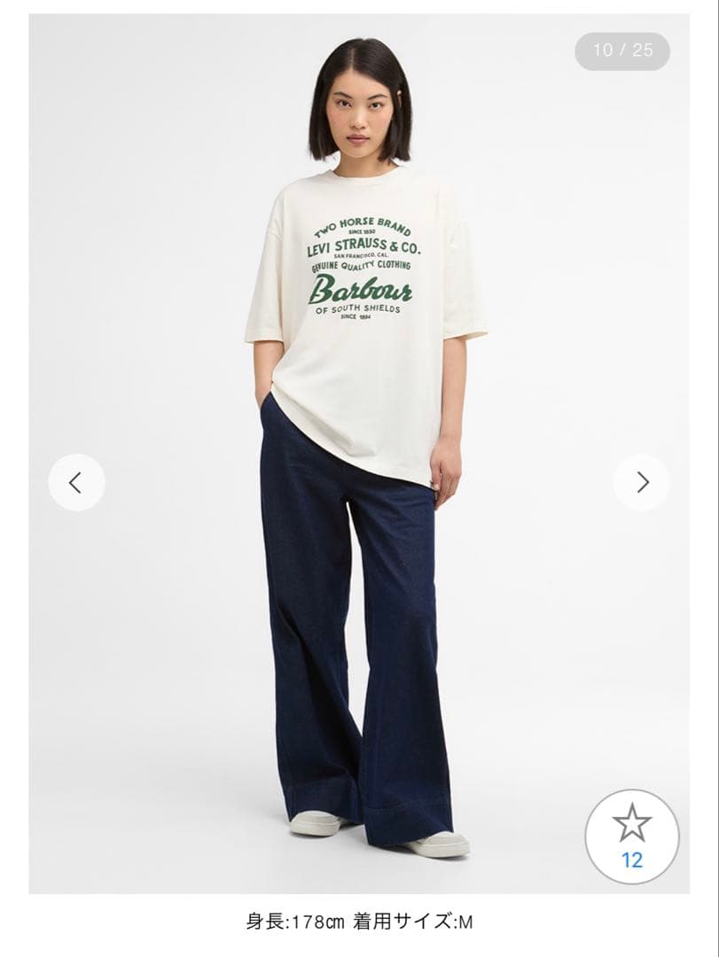 ト*シ様 《Barbour × Levi’s》コラボ グラフィックTシャツ バブ