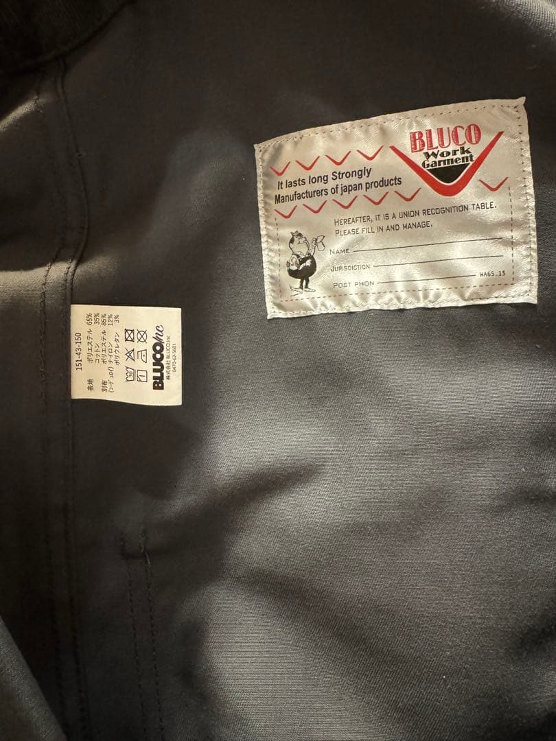 パンツ BLUCO STANDARD OVERALL