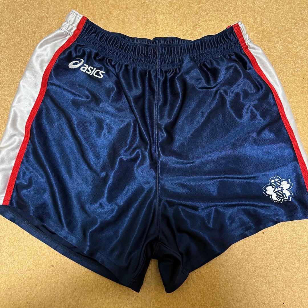 ゆ*う様 東山高校バレー部旧ゲームパンツ asics バレーボールパンツ XO