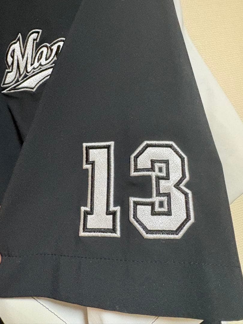 Mizuno 千葉ロッテマリーンズ　半袖ジャージ 平沢大河選手実使用支給品13番