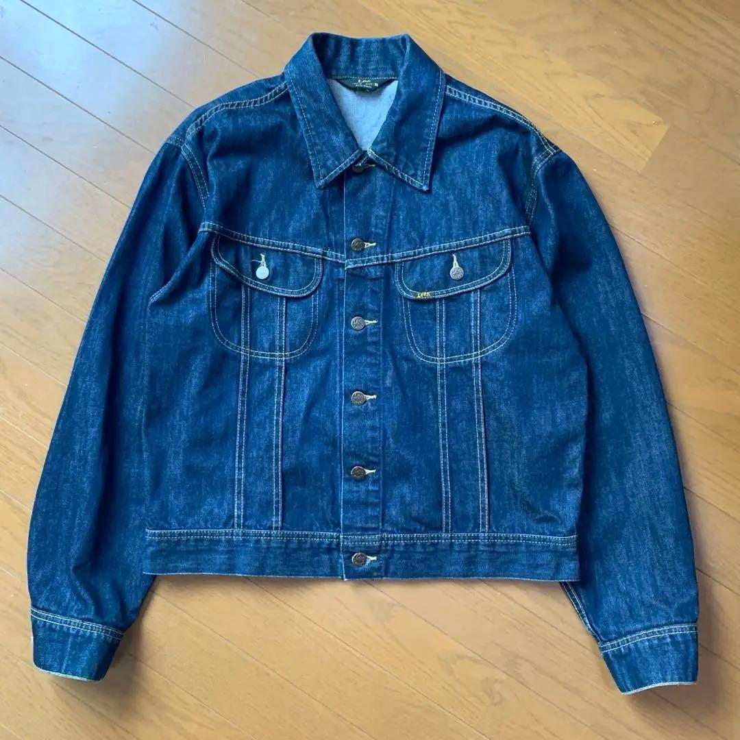 美品◎ユーロ Lee 101J デニム Gジャン 濃紺 XL