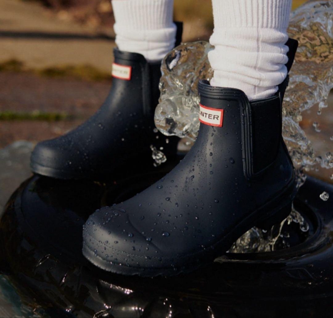 HUNTER ブラック ショートブーツ（箱無）