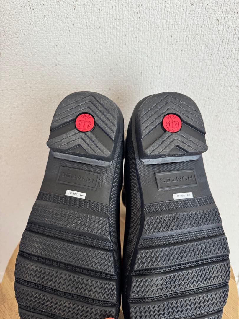 HUNTER ブラック ショートブーツ（箱無）