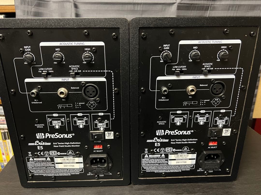 Presonus Eris E5 モニタースピーカー ペア