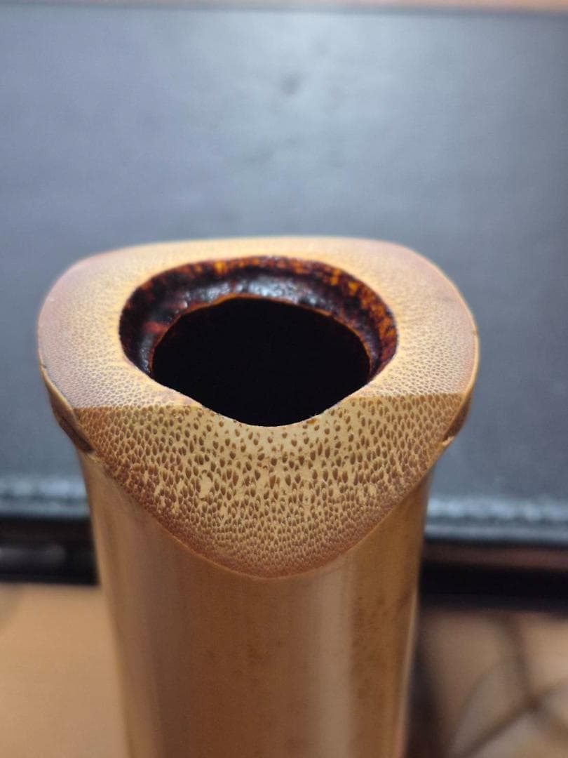 地無尺八延管　二尺四寸(呼称）G＃（A♭）調　　全長75.5cm