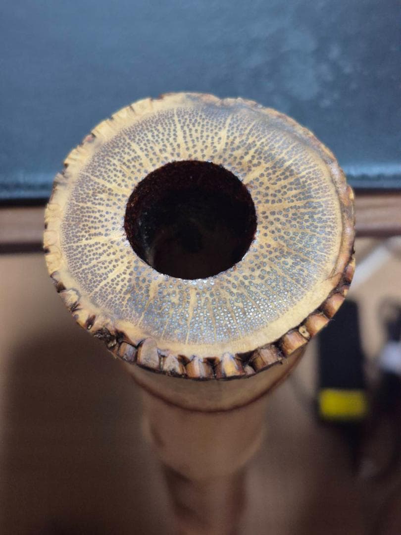 地無尺八延管　二尺四寸(呼称）G＃（A♭）調　　全長75.5cm