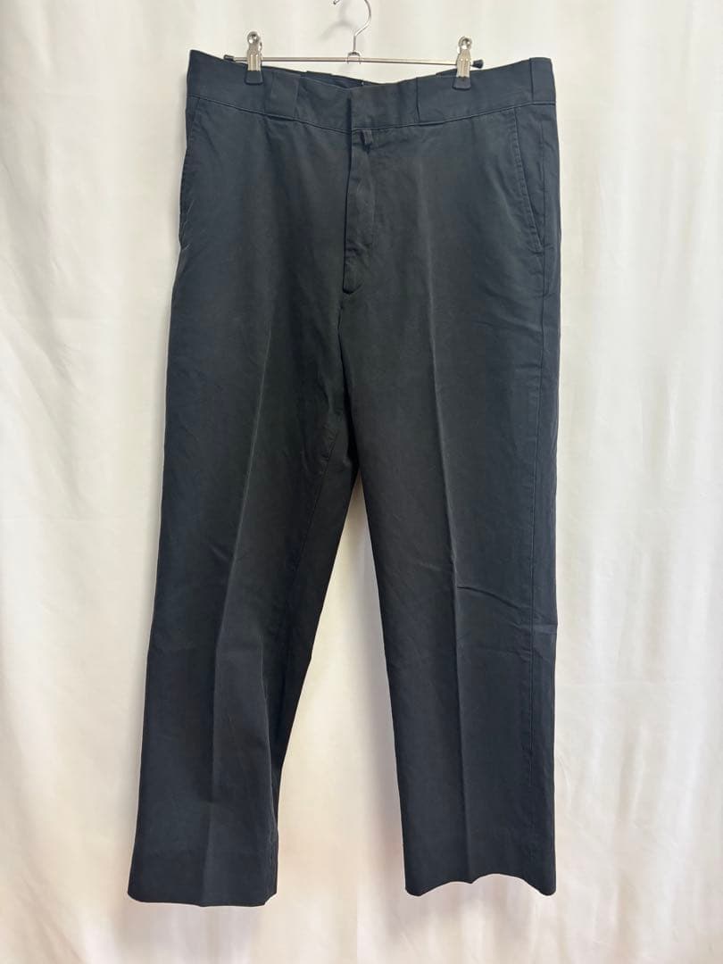 COMOLIコットンギャバ ウォッシュドパンツ NAVY 3