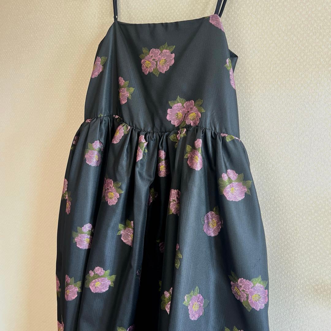 sisterjane ブラック　ワンピース　刺繍