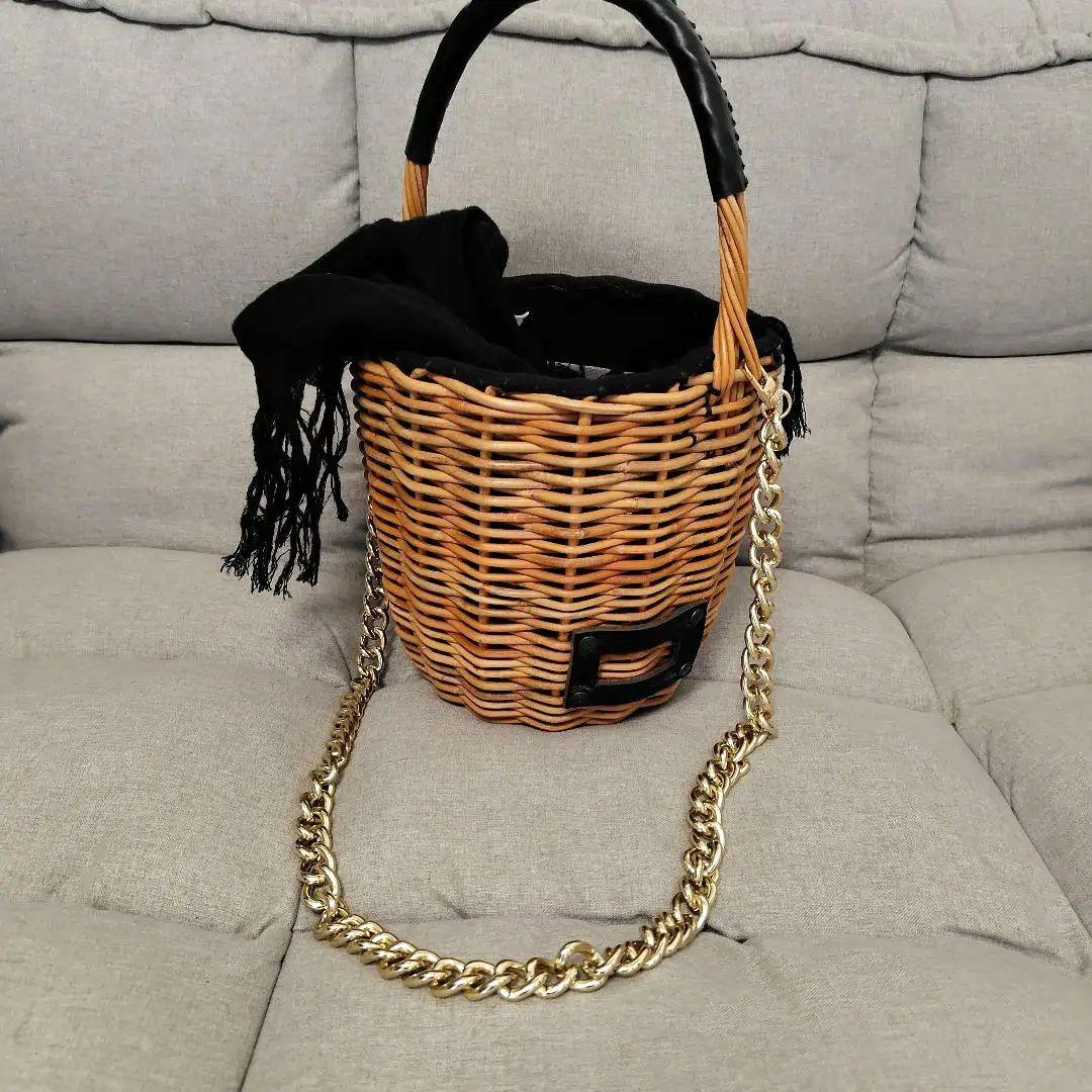 希望価格変更eb.a.gos エバゴス Mバスケットミニバーキン　オマケチェーン