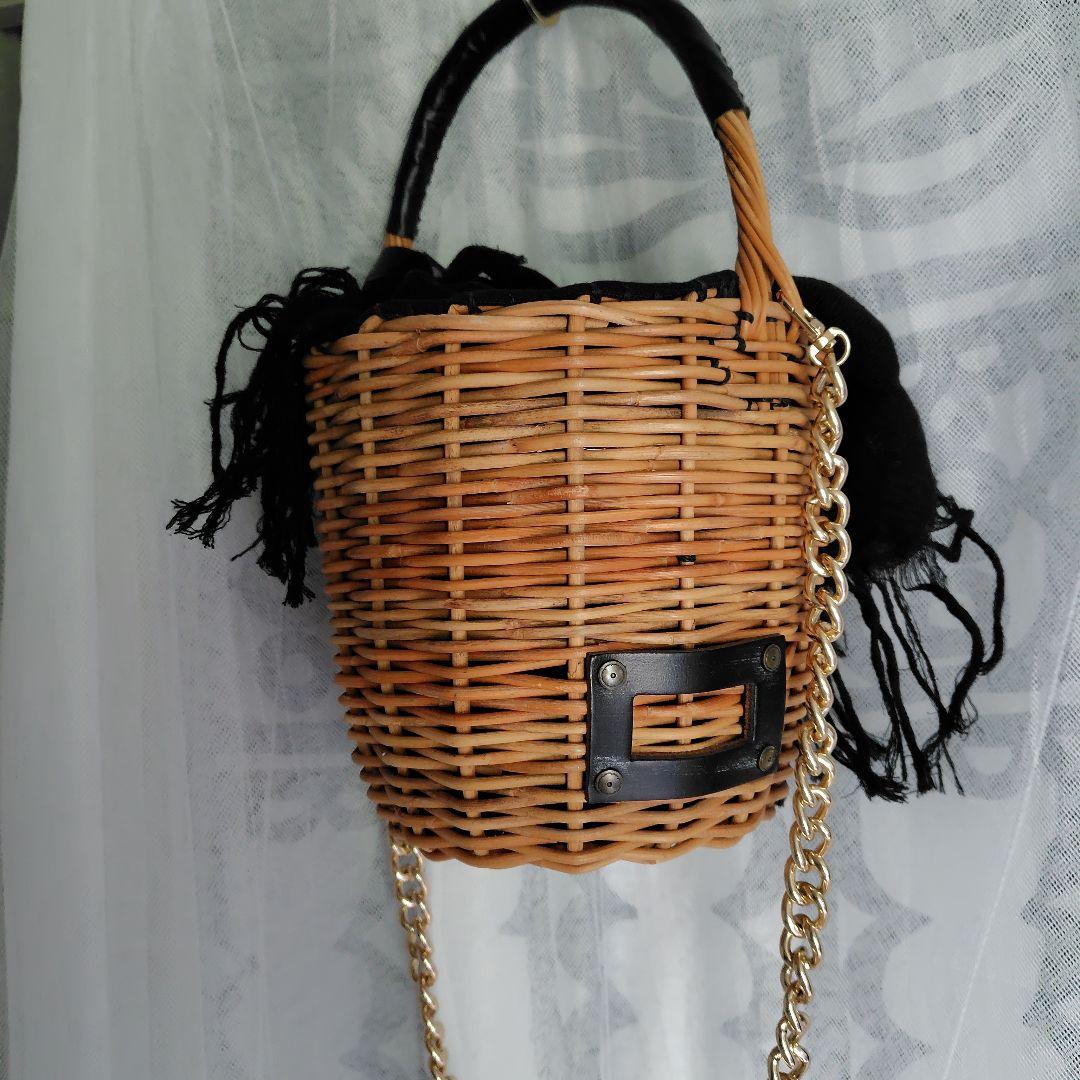 希望価格変更eb.a.gos エバゴス Mバスケットミニバーキン　オマケチェーン