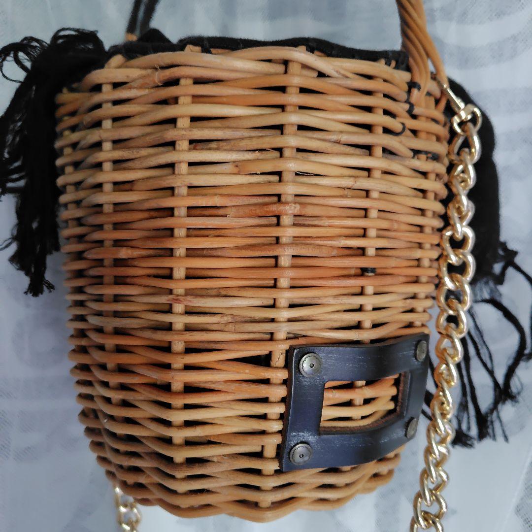 希望価格変更eb.a.gos エバゴス Mバスケットミニバーキン　オマケチェーン