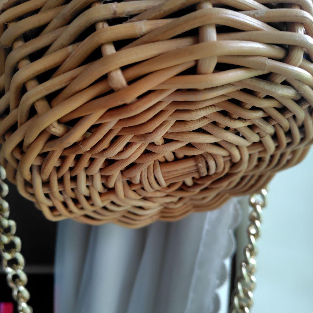 希望価格変更eb.a.gos エバゴス Mバスケットミニバーキン　オマケチェーン