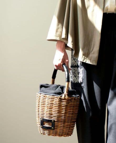 希望価格変更eb.a.gos エバゴス Mバスケットミニバーキン　オマケチェーン