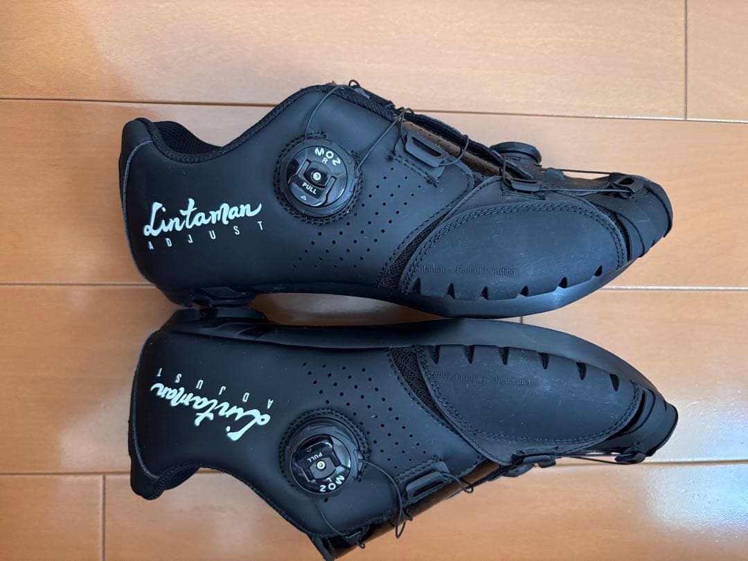 リンタマン、Lintaman Adjust ブラック ロードシューズ 40サイズ