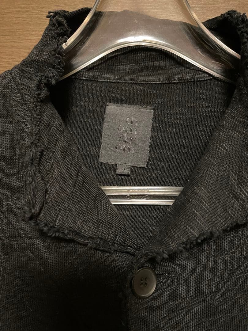 ジャケット・アウター thom/krom Cotton Jersey Cutoff Jacket