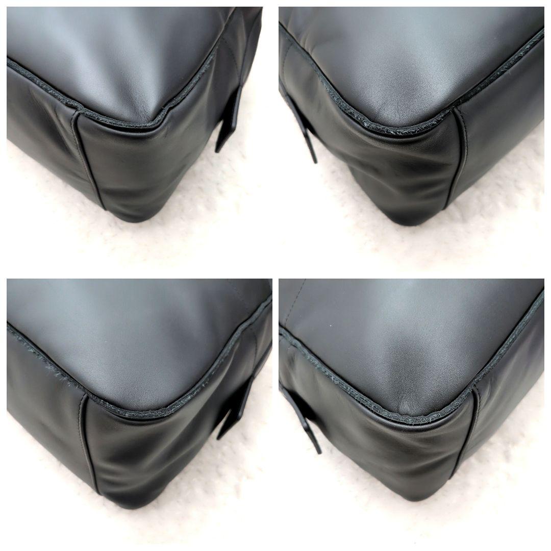 【現行 極美品 保存袋付】ワイスリー　レザーエアライナーバッグ　ボストンバッグ