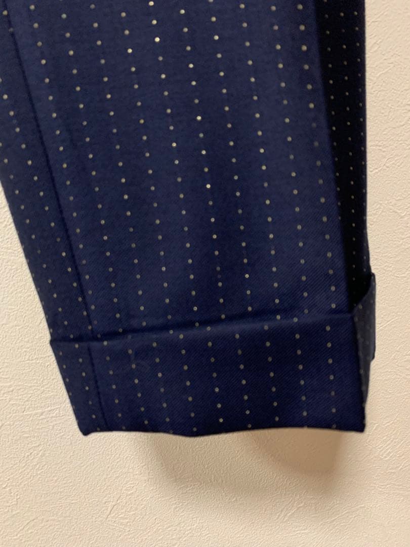 WACKOMARIA DORMEUIL PLEATED TROUSERS 金ラメ