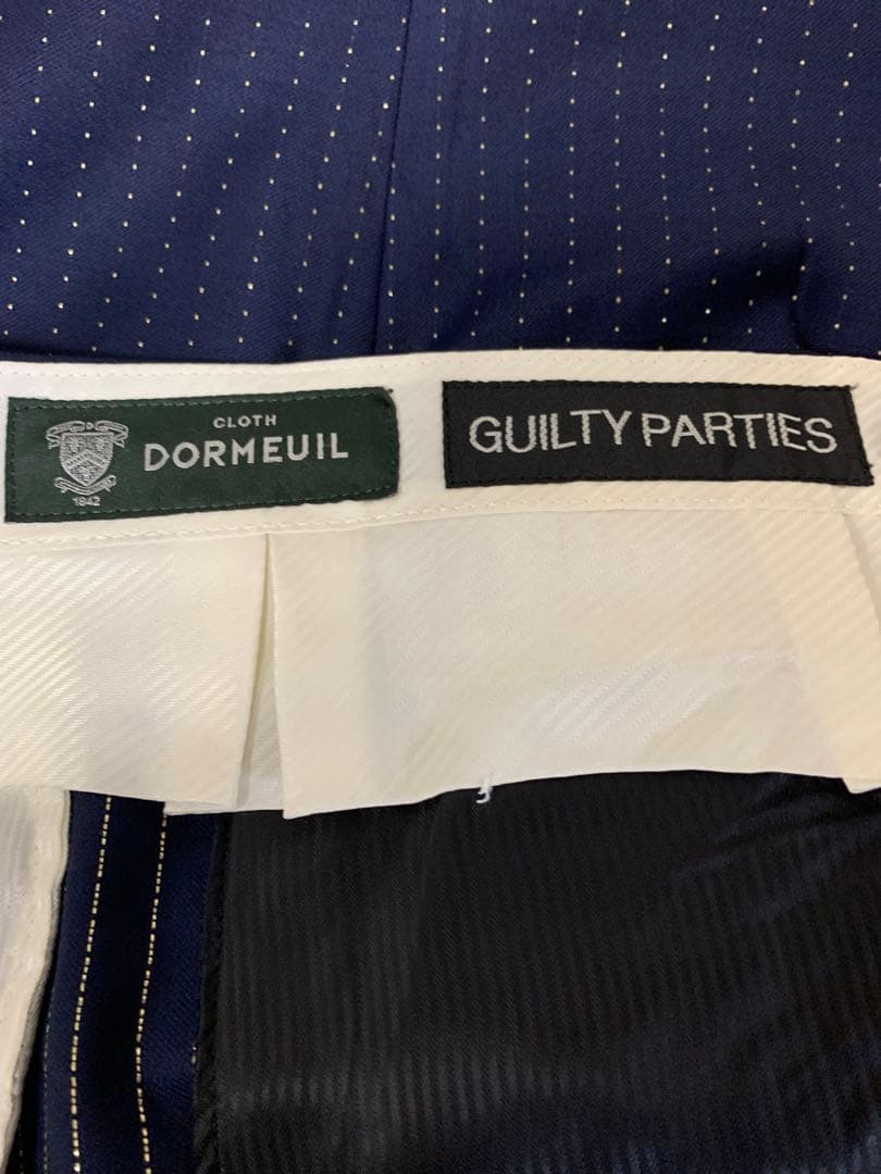 WACKOMARIA DORMEUIL PLEATED TROUSERS 金ラメ