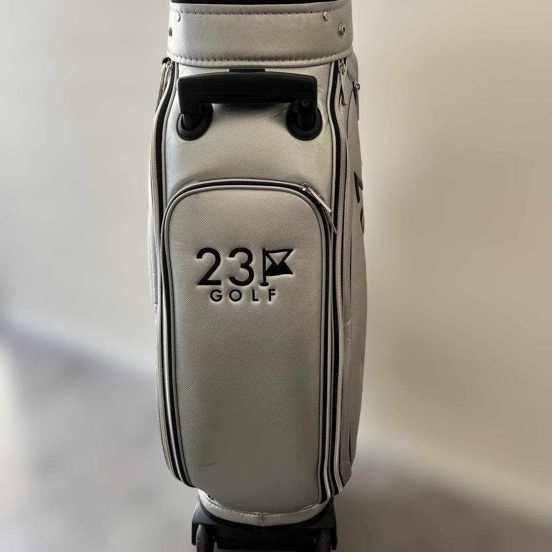 23区　キャスター付きキャディバッグ&セルフバッグ　シルバー