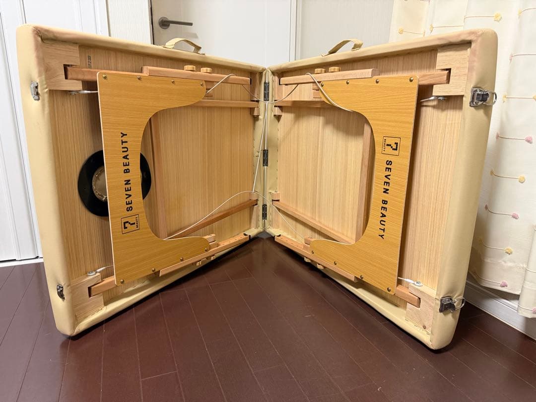 軽量 折りたたみ マッサージベット ベージュ