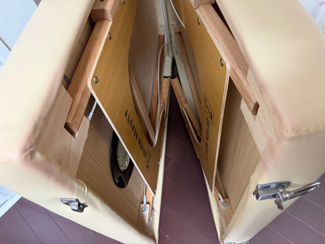 軽量 折りたたみ マッサージベット ベージュ