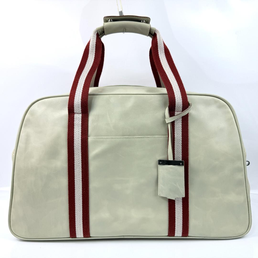 希少 バリー トレインスポッティング ボストンバッグ 2way レザー 白