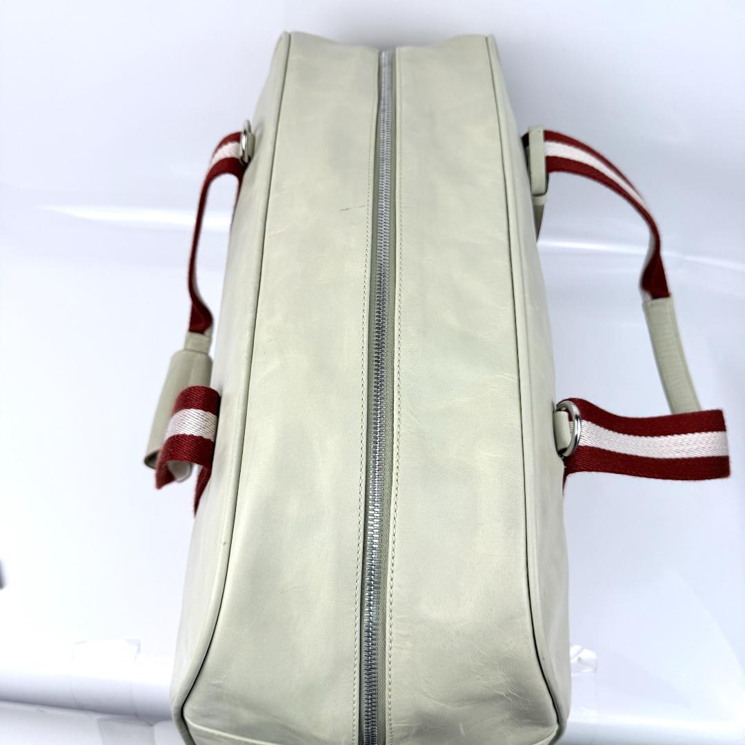 希少 バリー トレインスポッティング ボストンバッグ 2way レザー 白