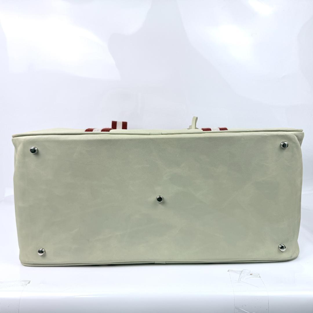 希少 バリー トレインスポッティング ボストンバッグ 2way レザー 白