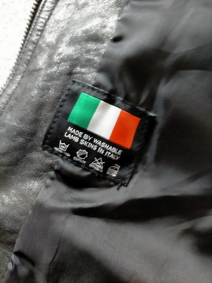 最高級 ラムレザージャケット 38