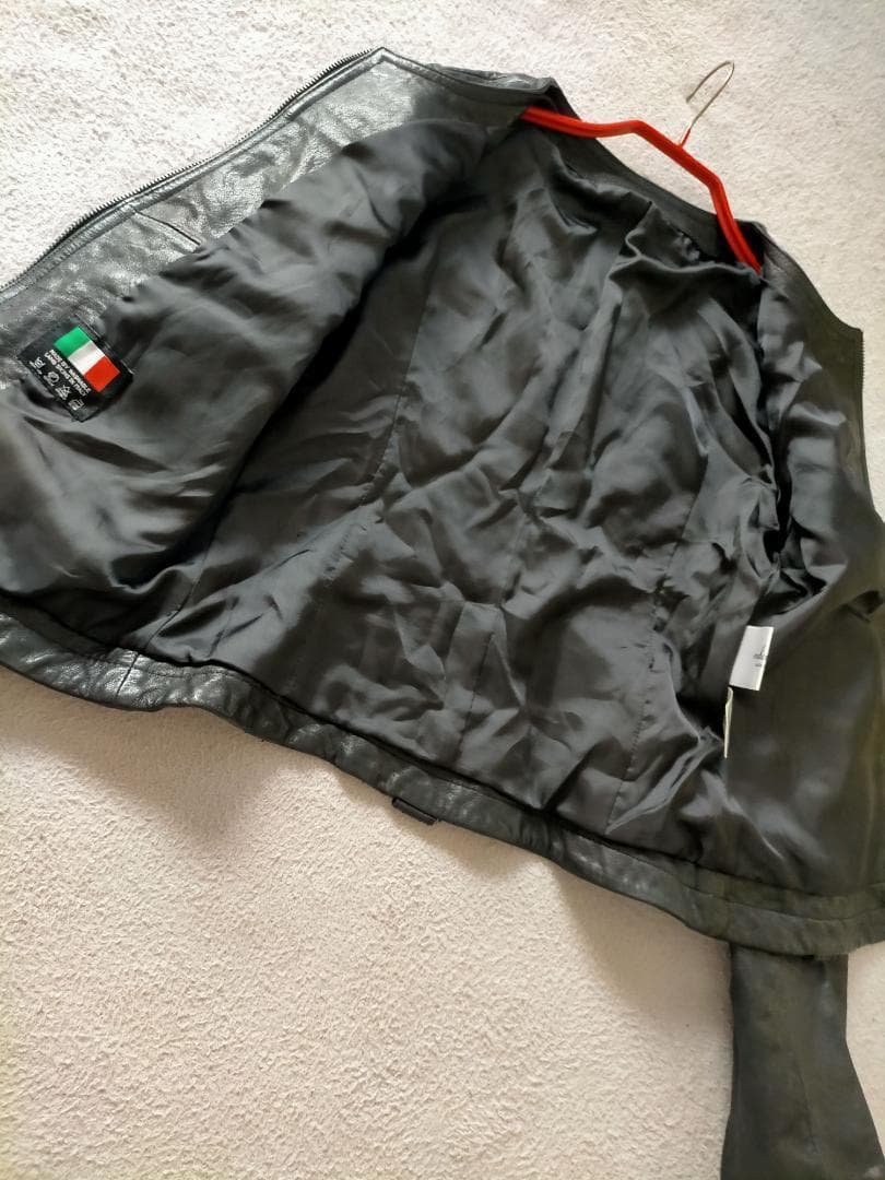 最高級 ラムレザージャケット 38