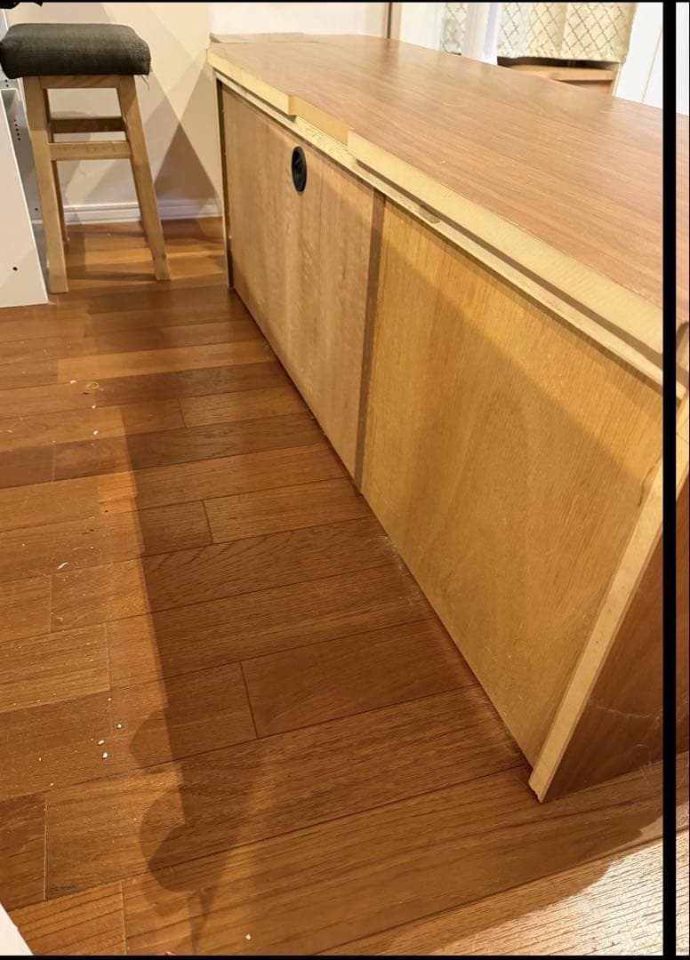 IDC大塚家具 木製スラットデザインテレビ台