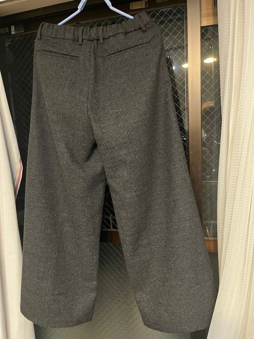 ヒサ！他の方購入ngCLEL ウールブレンドヘリンボーンツイード3Dパンツ