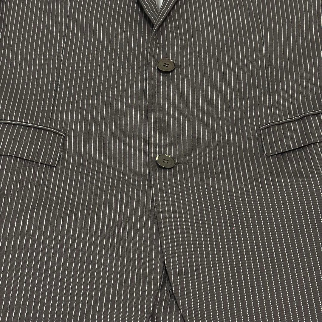 [希少]バーバリー ブラックレーベル ストライプ セットアップ スーツ ネイビー