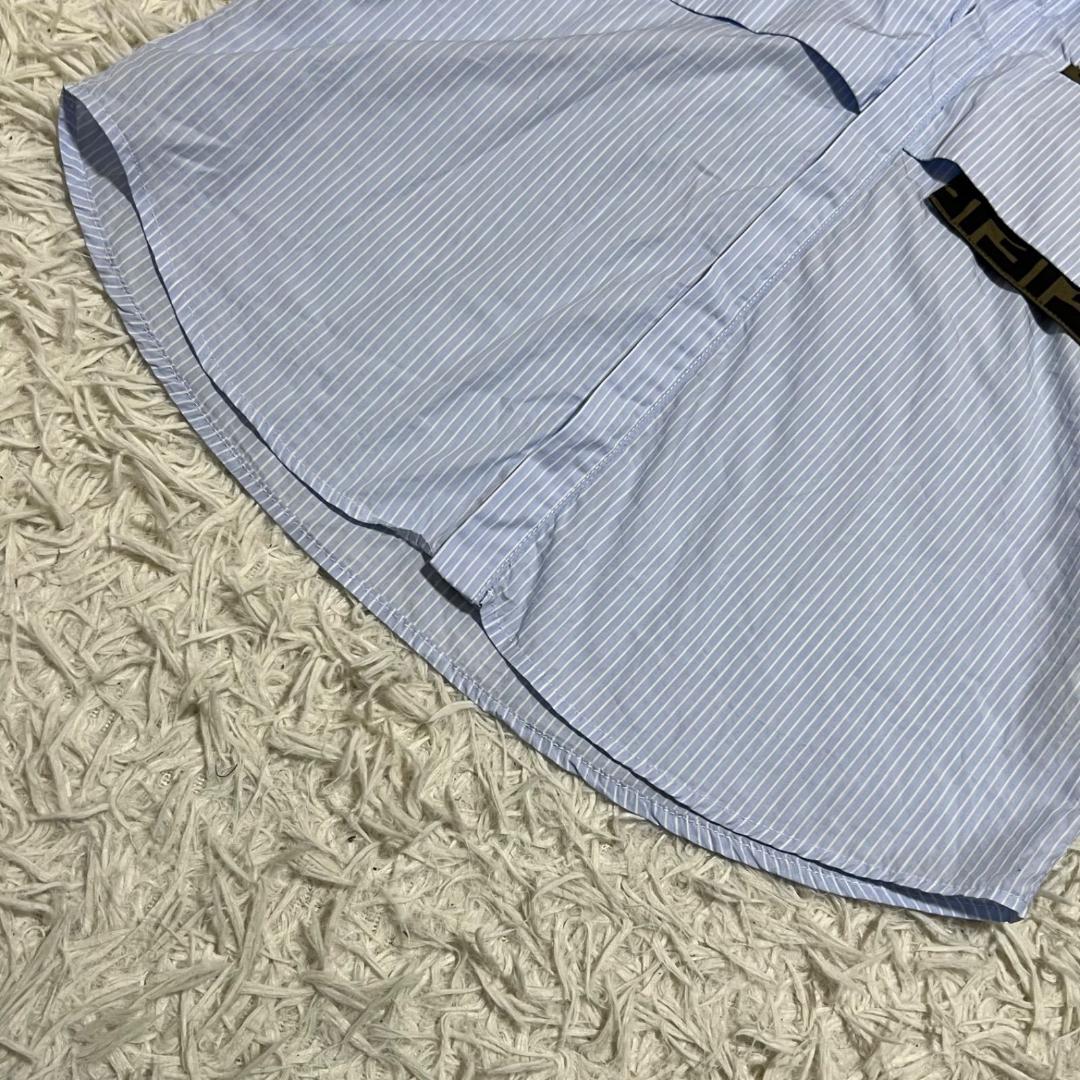 美品✨フェンディ キッズ ズッカ柄 長袖シャツ ストライプ 12A 152cm